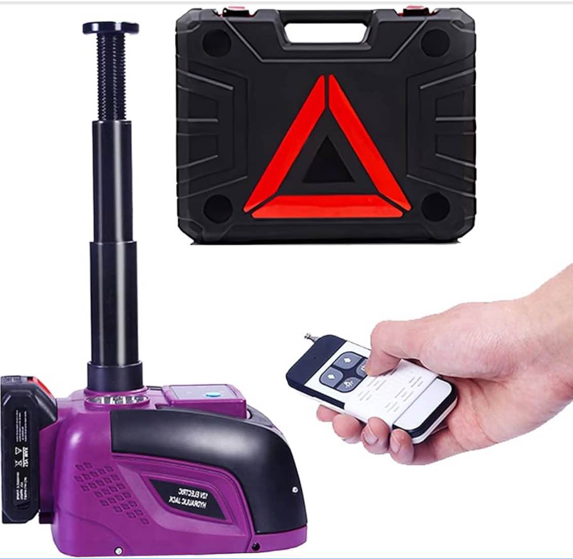 FEANISIFEI Electric Car Jack Hydraulic Cordless Remote Control 5 Ton 12V with Small Portable Cordles