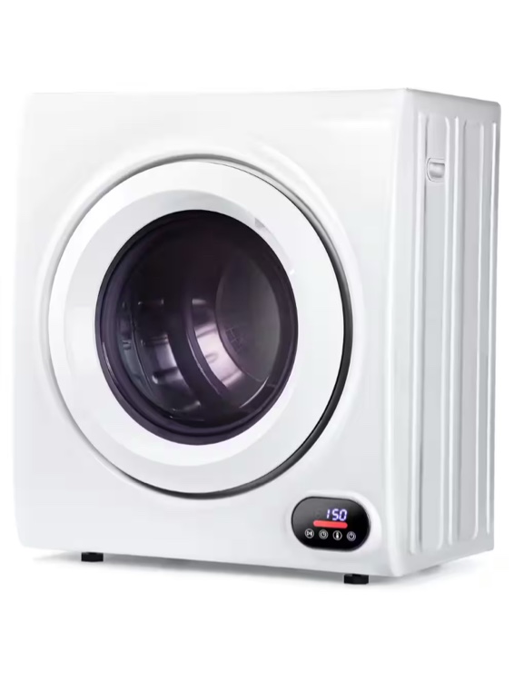 3.5 cu. ft. Vented Front Load Stackable Electric Compact Dryer in White with Multiple Drying Modes, Energy Saving