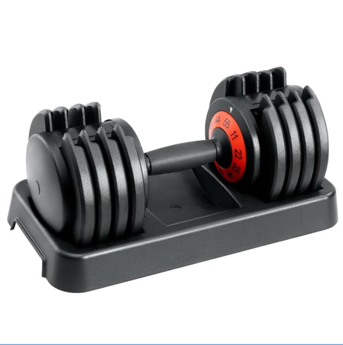25/55 lbs Pair Adjustable Dumbbell Set, Adjust Dumbbell Weight for Exercises Pair Dumbbells for Men and Women in Home