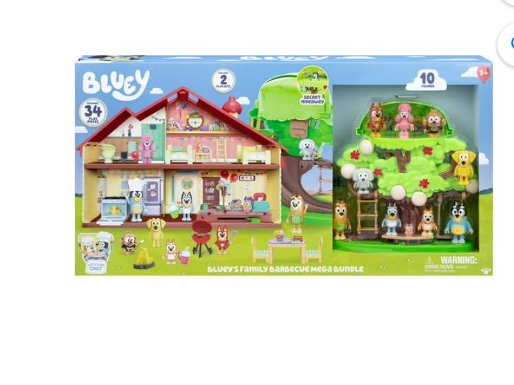Bluey's Family Barbecue Home Mega Playset