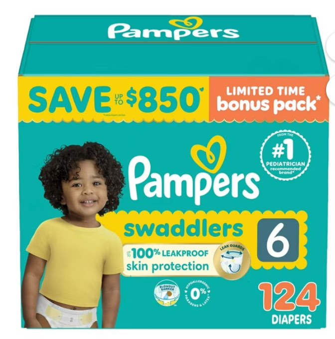 Pampers Swaddlers Diapers size 6