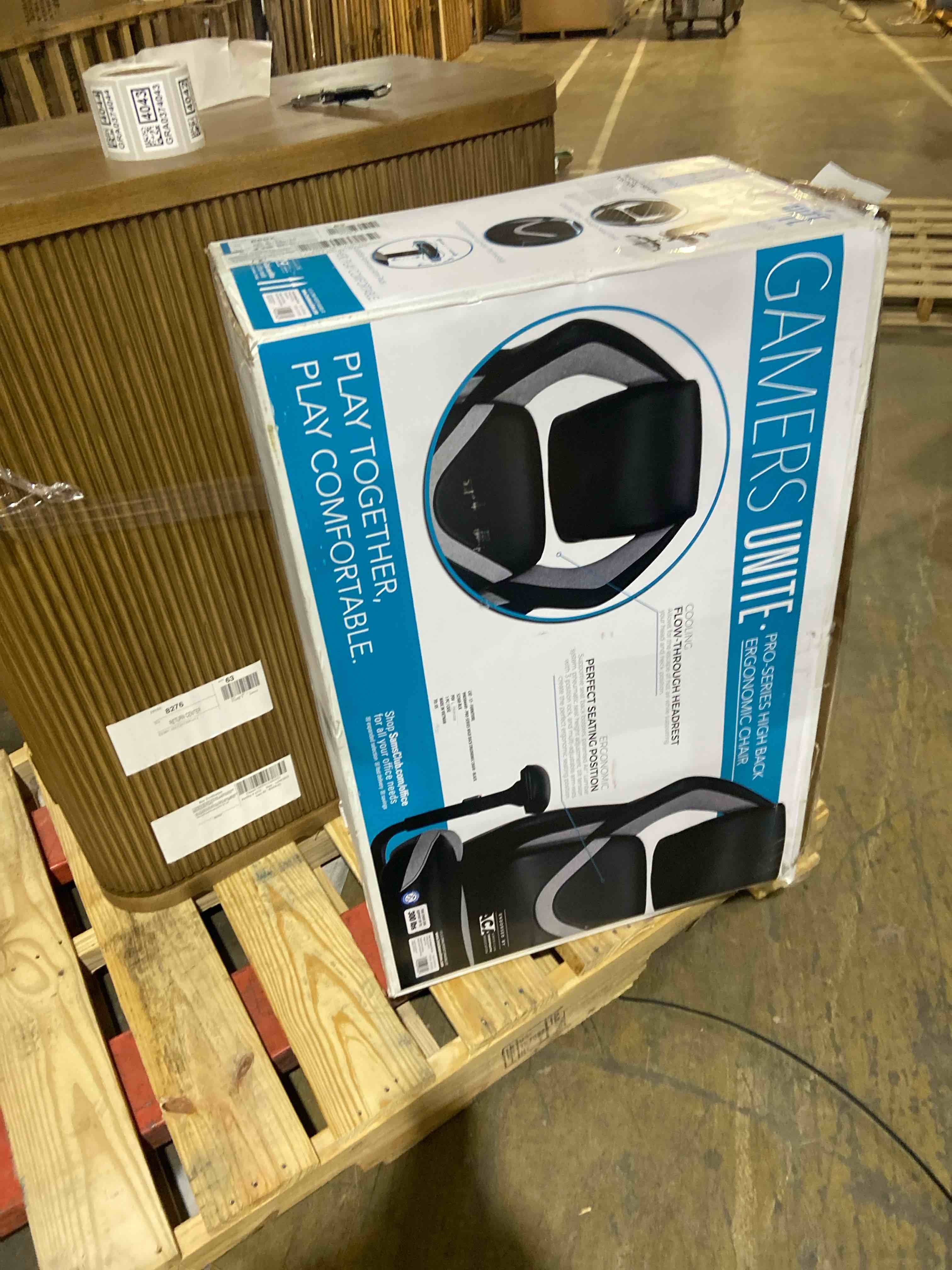 Condition photo showing New/Like New for Gamers Unite™ Pro-Series High Back Ergonomic Chair with AIR Lumbar