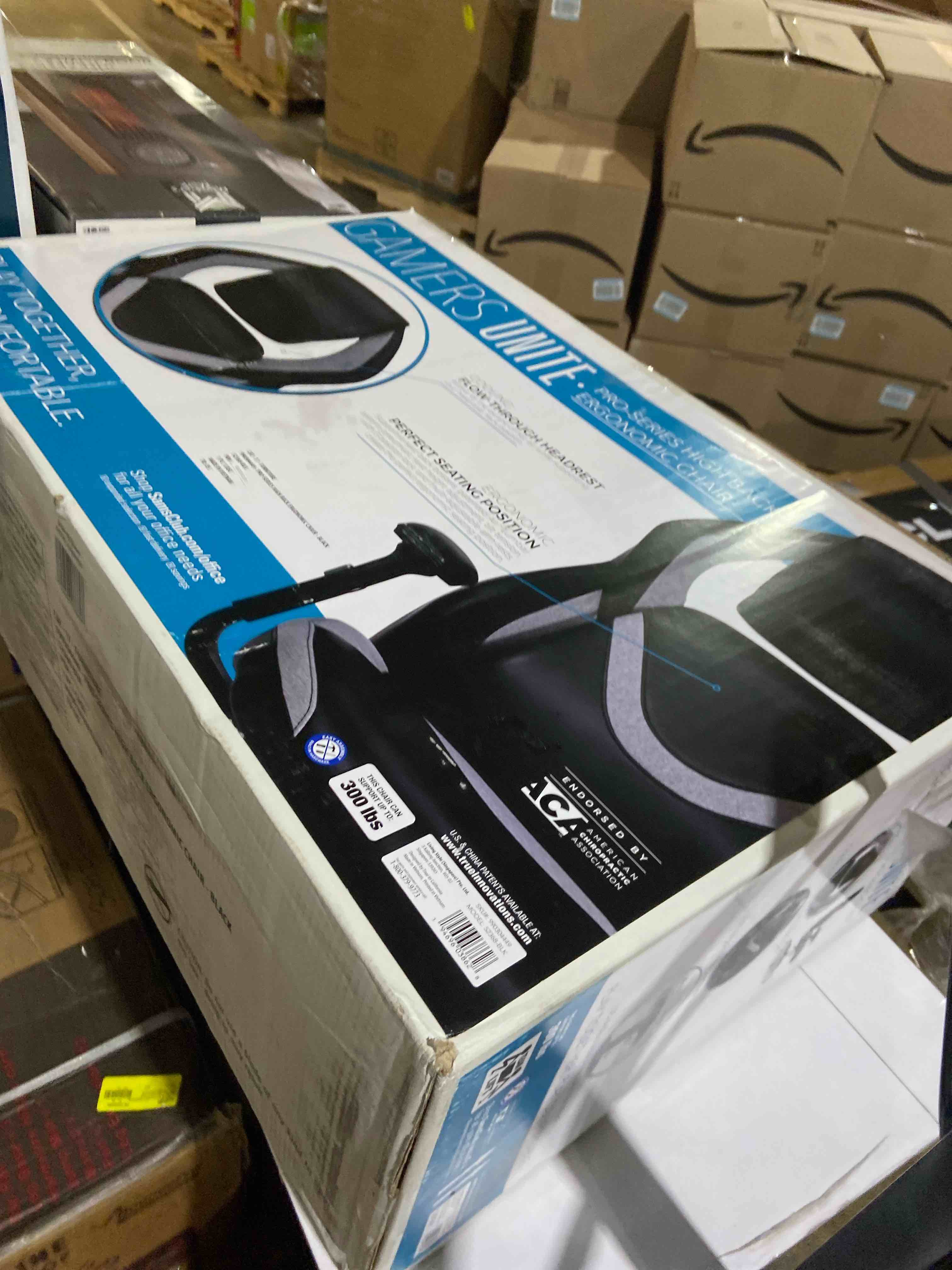 Condition photo showing New/Like New for Gamers Unite™ Pro-Series High Back Ergonomic Chair with AIR Lumbar