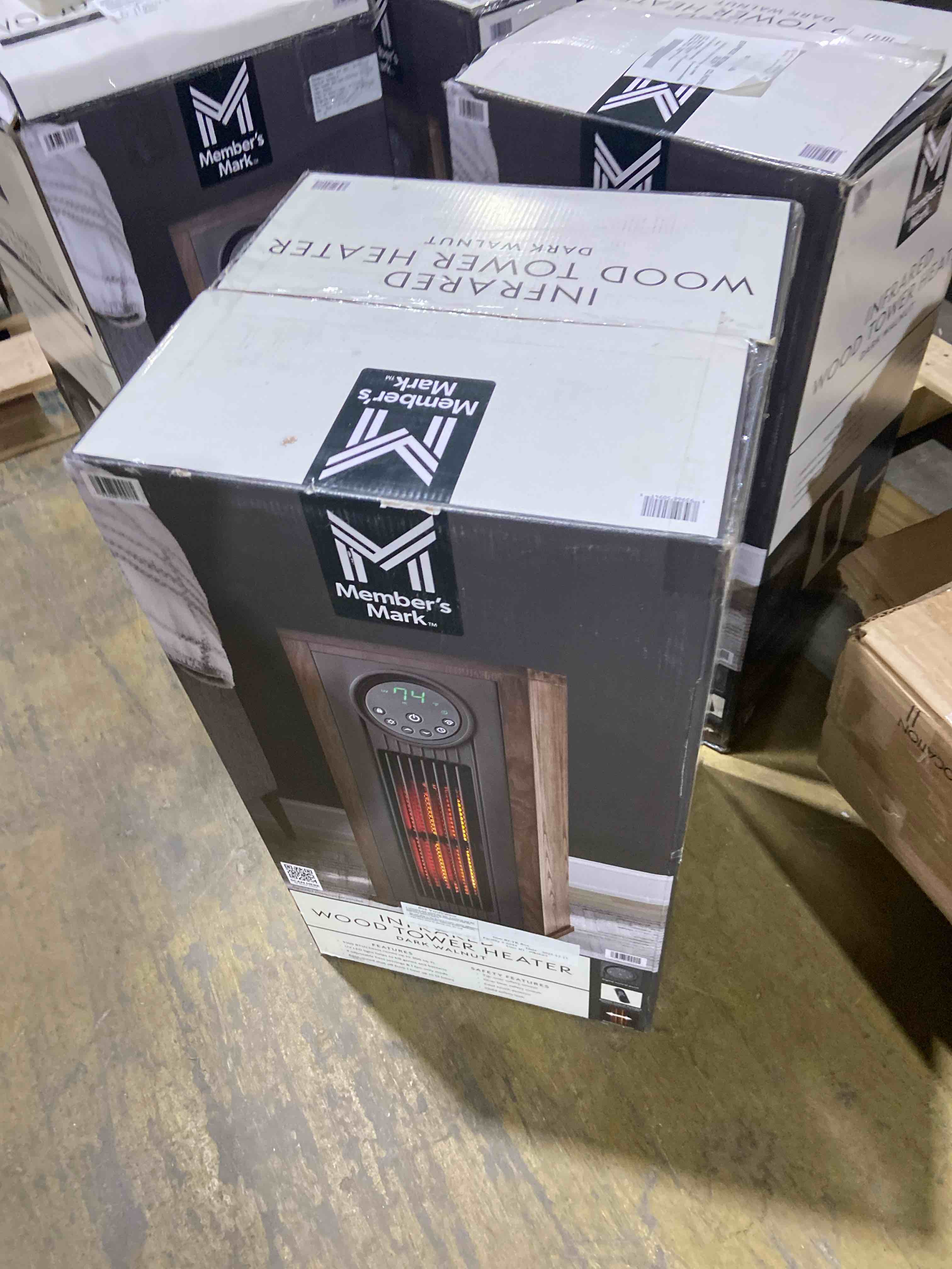 Condition photo showing New/Like New for Member's Mark 23" 1500W Infrared Tower Heater with UV LED Light