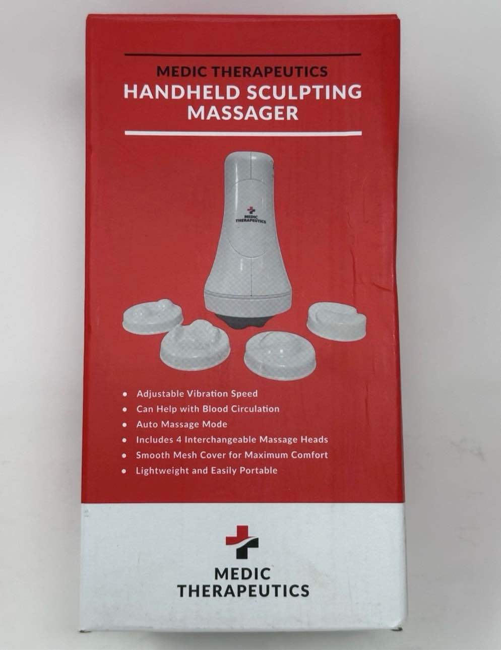 Medic Therapeutics Handheld Sculpting Massager w/ 4 Interchangeable Heads