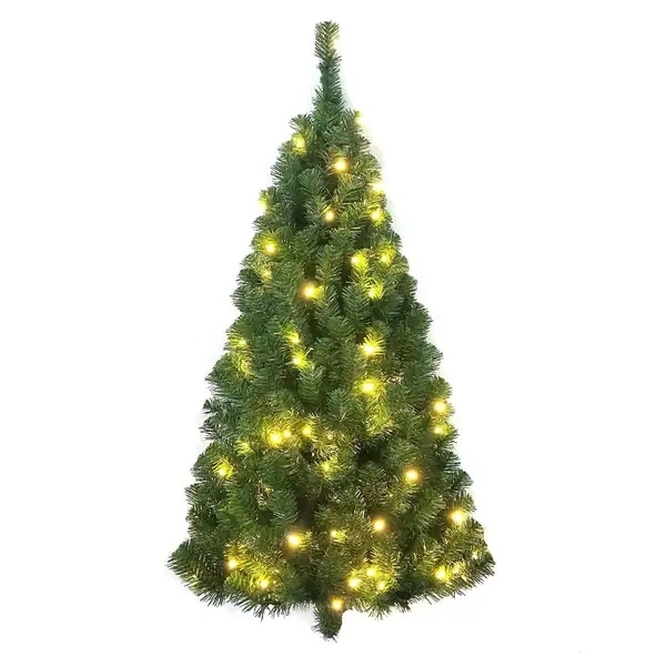 Kurt Adler 48-Inch Pre-Lit Norway Pine Wall Tree