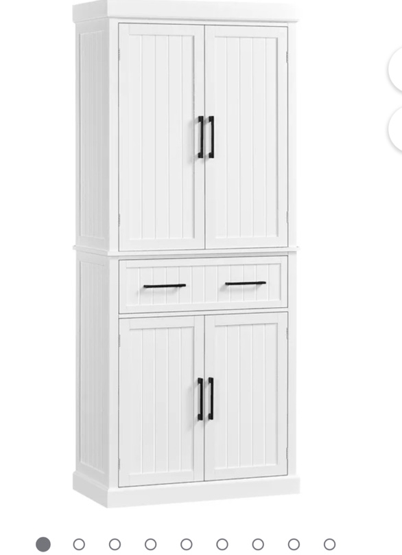 Craman 70.9'' Kitchen Pantry With 4 Doors and 2 Drawers