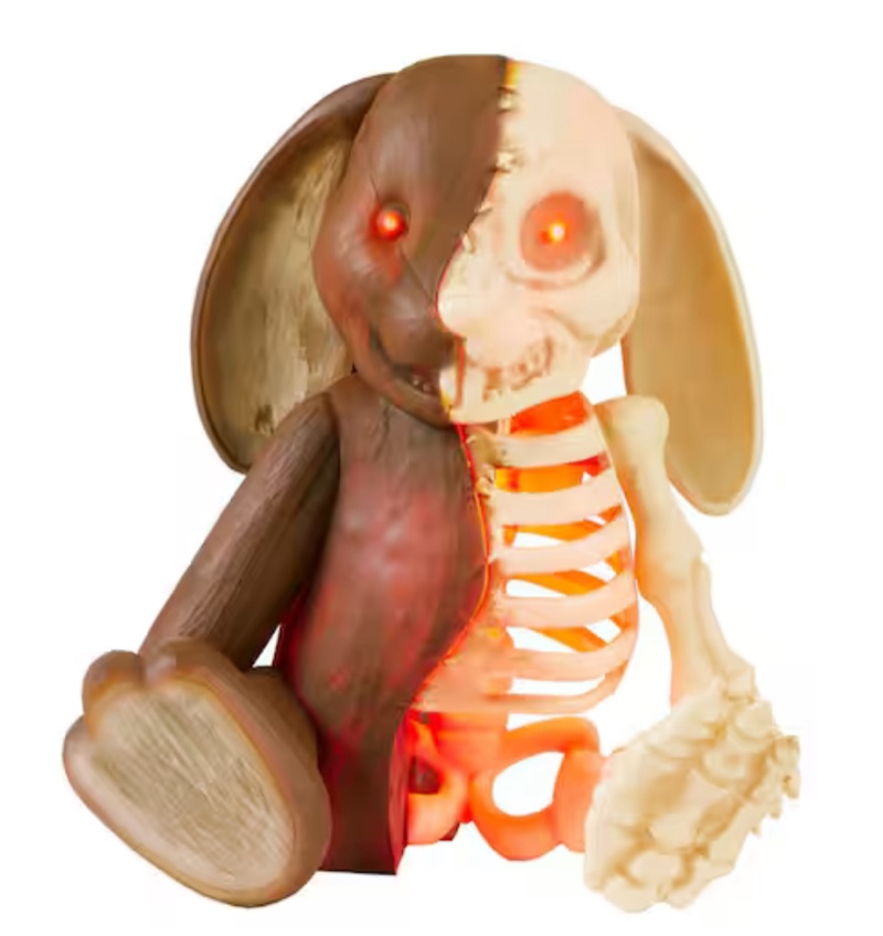 7 in. LED Skeleton Bunny
