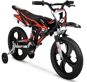 Hyper Bicycles 16in Kids Mag Wheels Motobike Black/Red