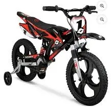Hyper Bicycles 16in Kids Mag Wheels Motobike Black/Red