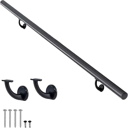 Stairs Handrail Wall Mounted Handrail Kit Top Rail 40 3/8" 1025mm