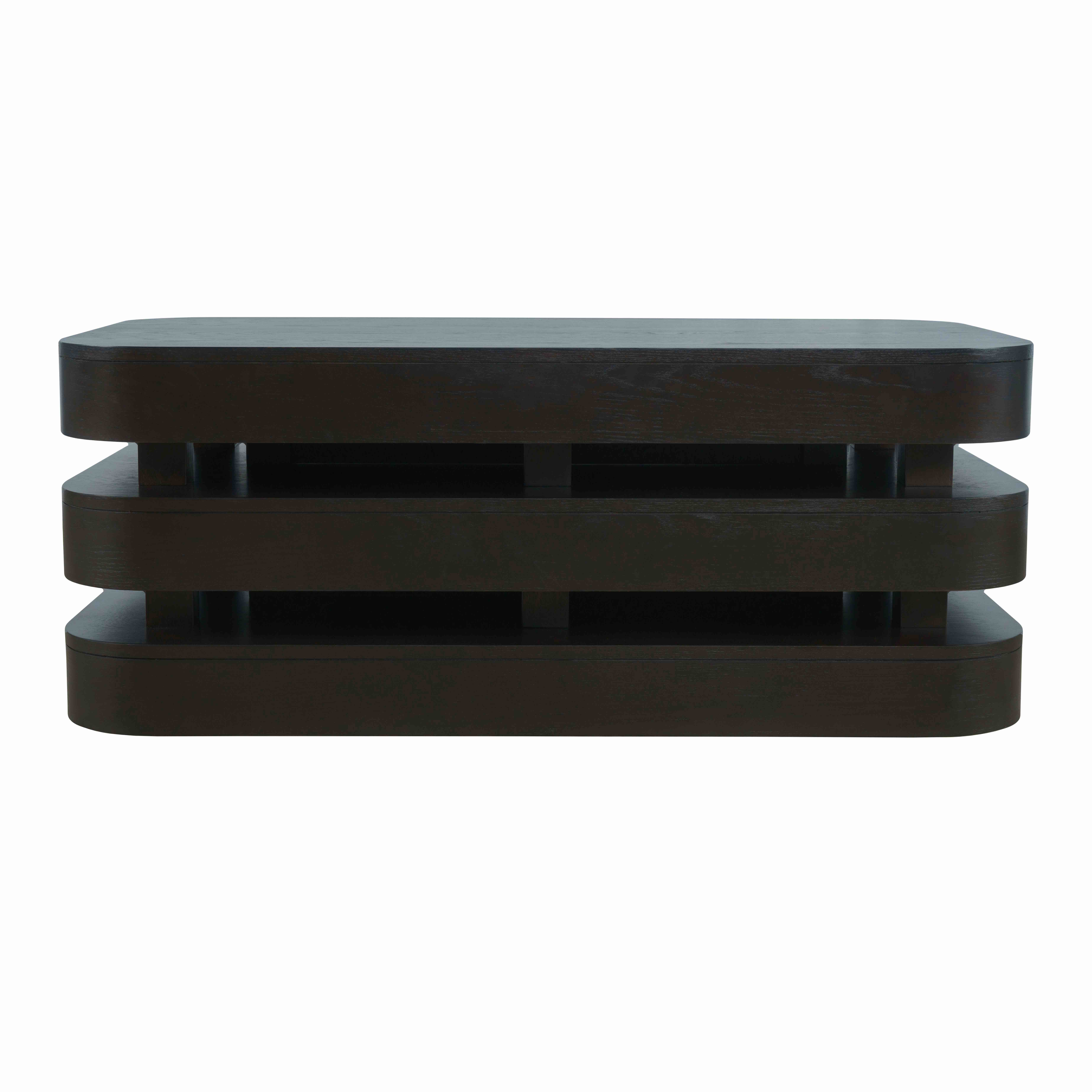 2370-1ESP | Jofran Brix Rectangular Cocktail Table w/Casters in Espresso