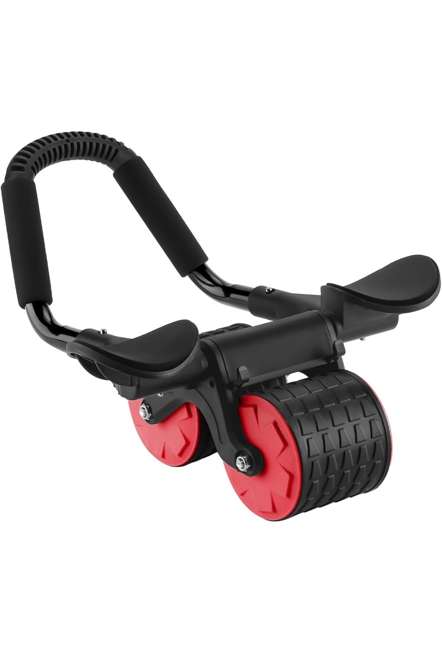 Uota Elbow Support Automatic Rebound Abdominal Wheel?Ab Roller for Abdominal Exercise Machine?Abs Workout Equipment?Dolly Core Strengthening Trainer Fitness Belly Training