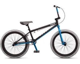 Mongoose Rebel X2 BMX Bike Park Bike  20 in.  Boys  Black / Blue