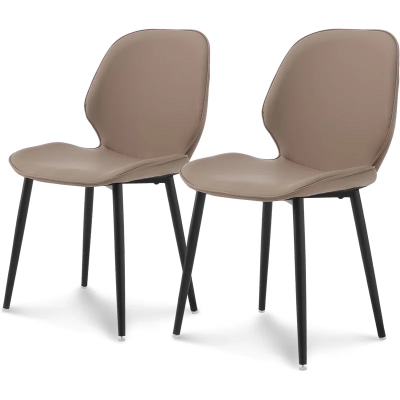 Upholstered Dining Chairs For Table, Modern Leather Kitchen Chair