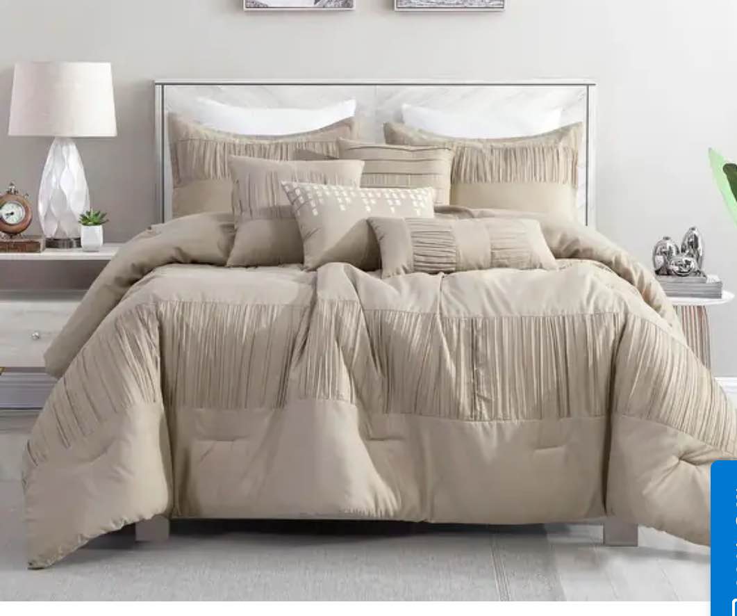 SEZJEA Luxury 7 Piece Comforter - Queen