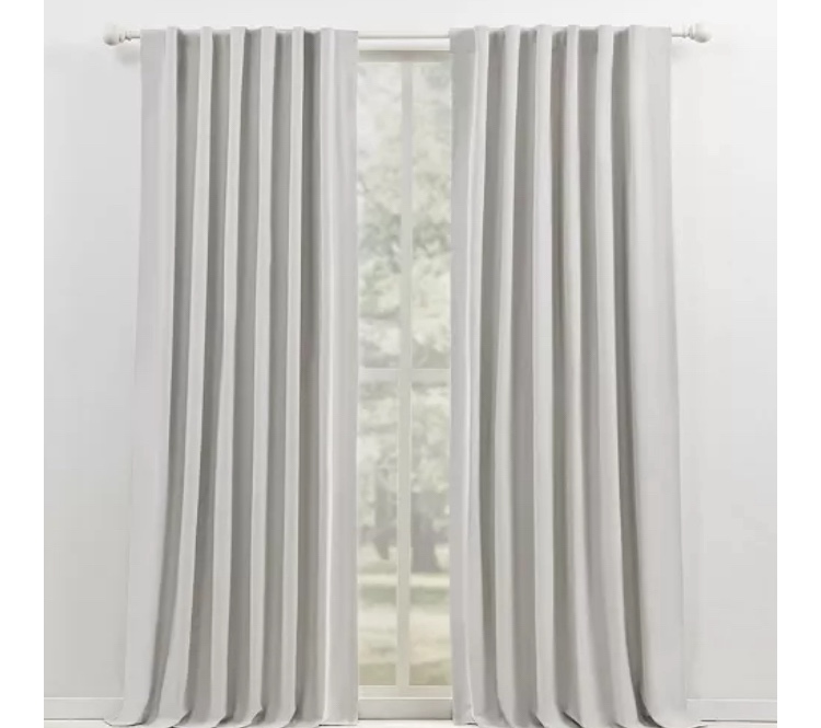 Lauren Ralph Lauren Waller Blackout Solid 100% Cotton with Lining Rod Pocket Curtain Panel