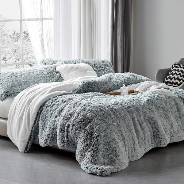 Are You Kidding - Coma Inducer® Oversized Comforter Set - Frosted Navy Gray - Oversized Twin 