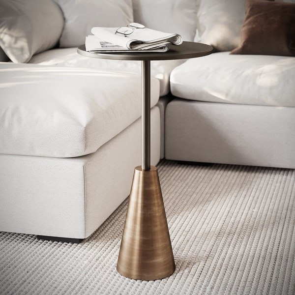 Nyla Round Pedestal End Table - 23.5"H x bed bath & beyond