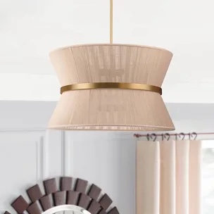Hassler 8 - Light Bleached Natural Rope/Patinaed Brass Finish Wayfair 