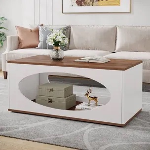 rectangle wood coffee Table with Open St bed bath & beyond