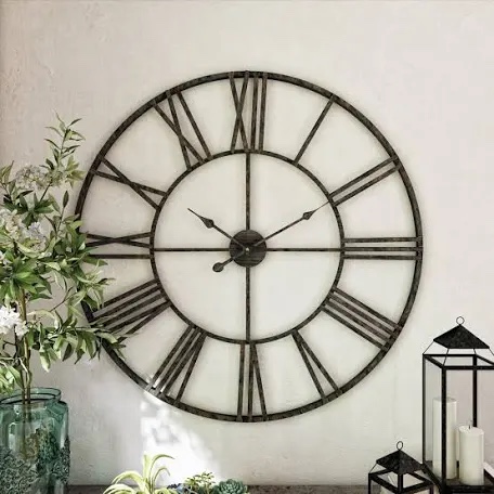 Solange Large Wall Clock - 30" Iron