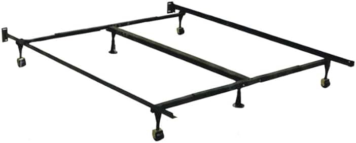 ZINUS Compack Metal Adjustable Bed Frame / 7 Inch Support Bed Frame for Box Spring and Mattress Set, Twin/Full/Queen, Black