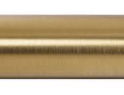 Ivilon Window Curtain Rod Decorative End Cap Design, 1 Inch Rod, 72 to 144 Inch. Warm Gold