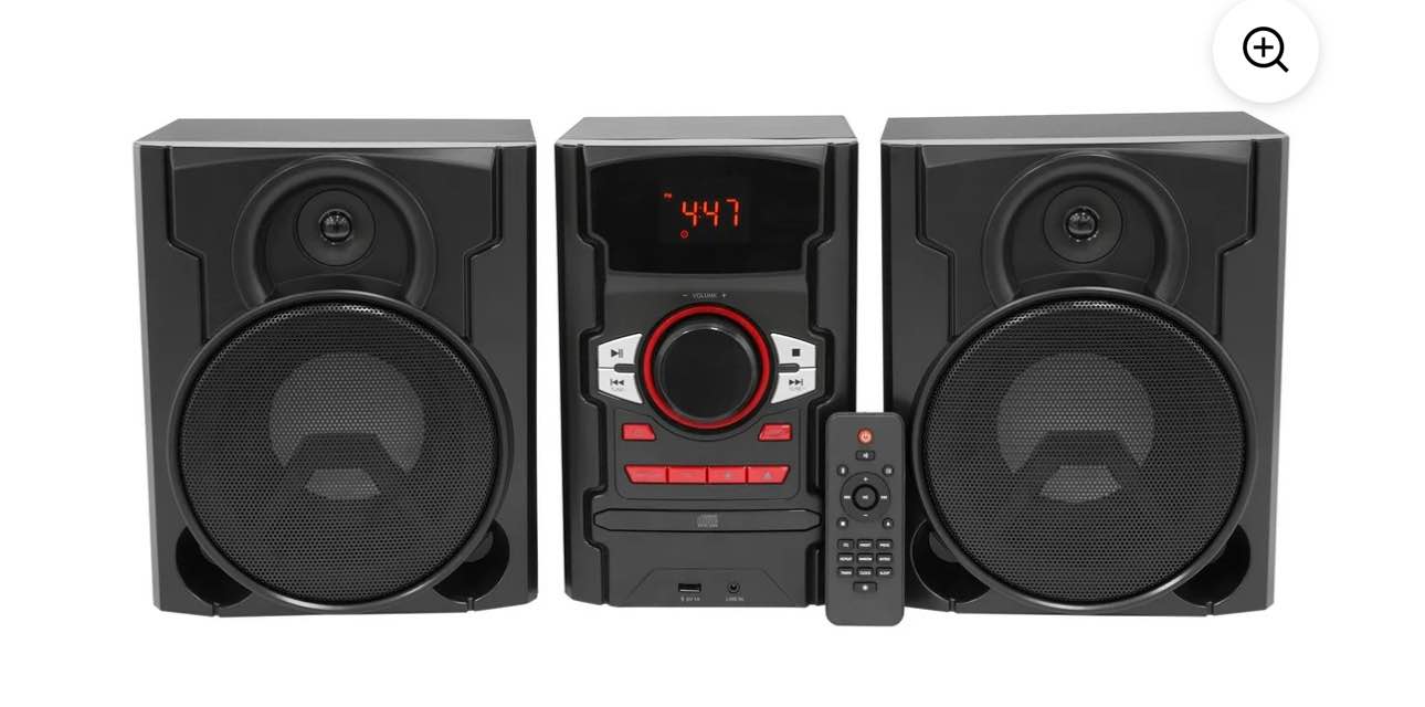 onn. 100W CD Stereo with USB & Bluetooth Connectivity