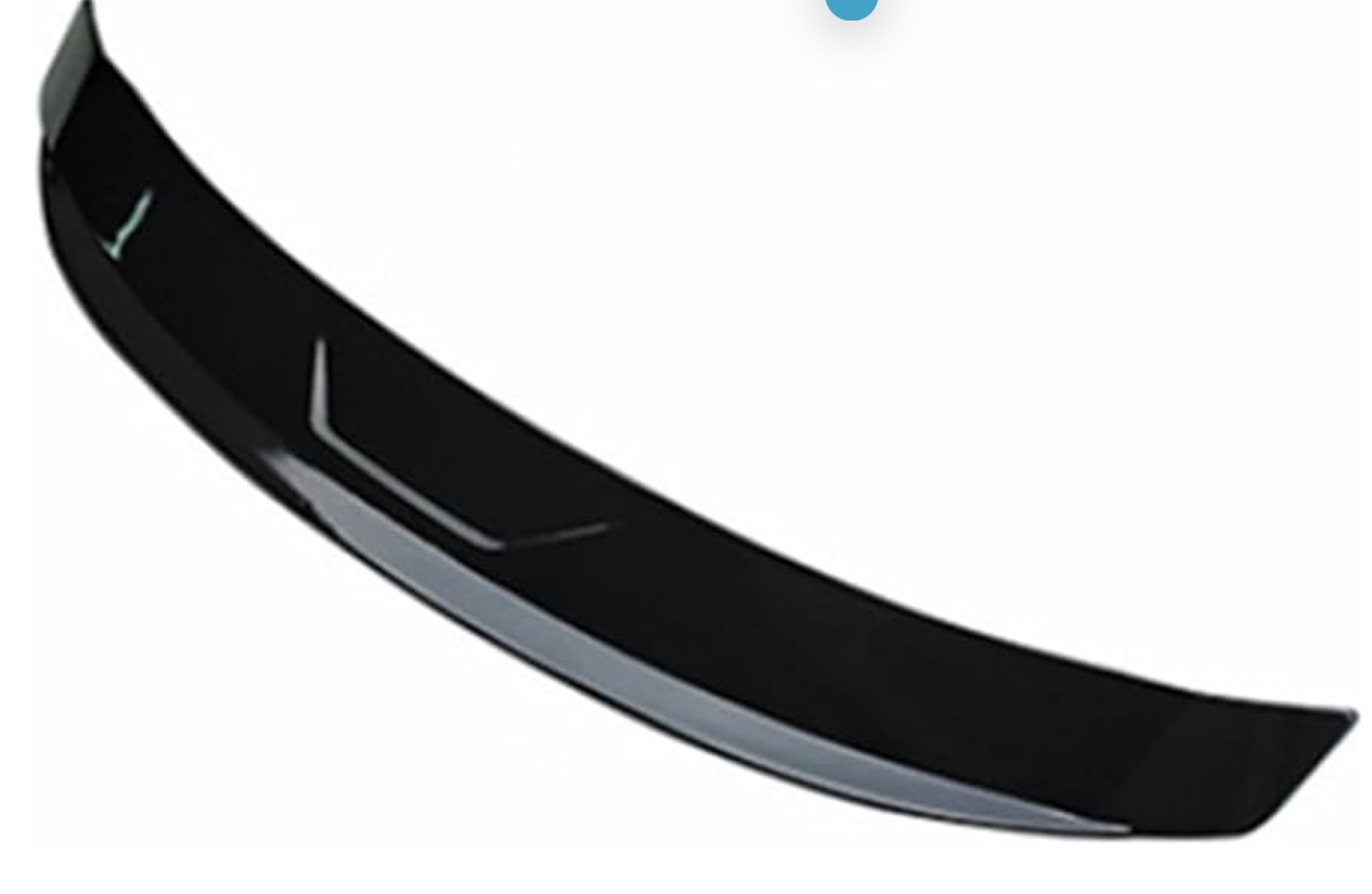 Rear Trunk Lid Boot Ducktail Spoiler Wings Compatible for Hyundai Elantra CN7 2020 2021 2022 Black Carbon Tuning Exterior Accessories Parts(Glossy Black)
