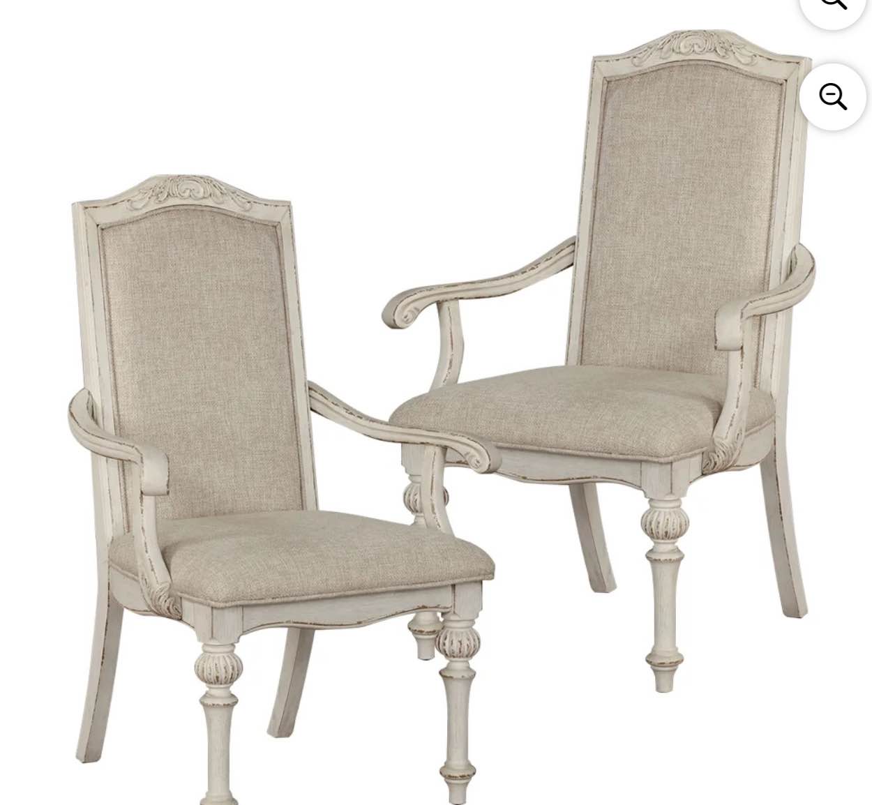 William'S Home Furnishing Antique White Arcadia Side Chair