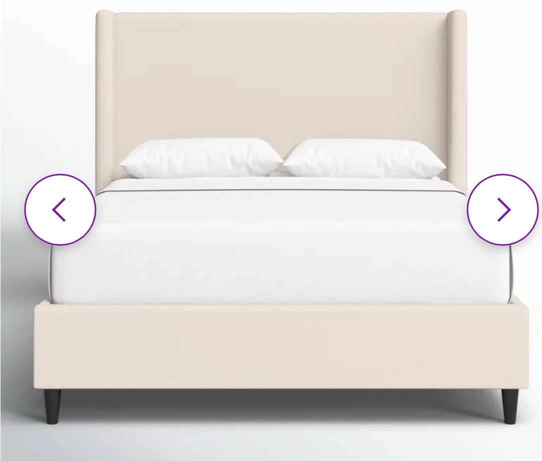 Birzer Queen Upholstered Wingback Bed