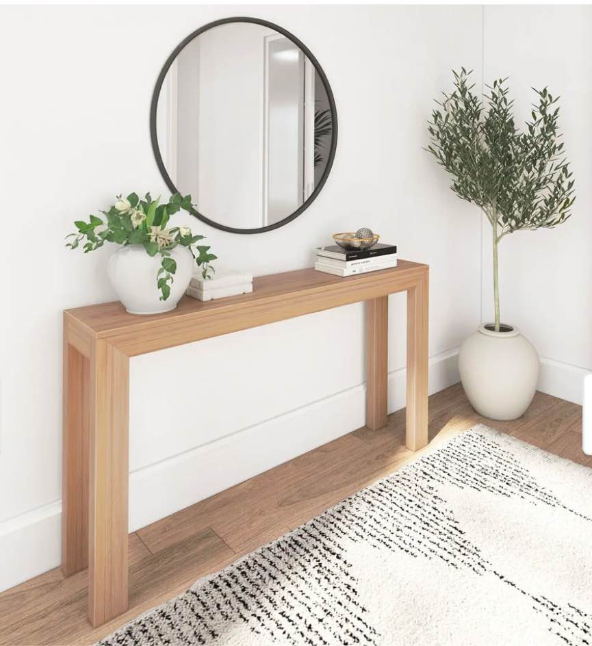 Plank and Beam Modern Console Table - 66” 