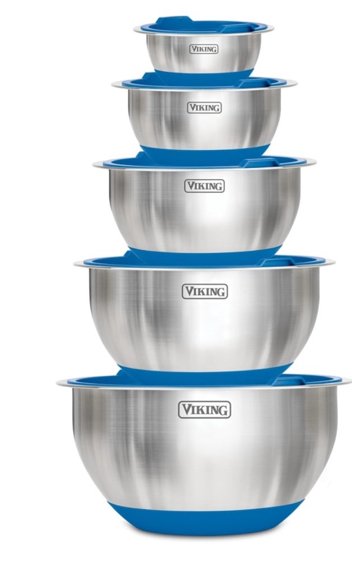 Viking 10pc Stainless Steel Mixing Bowl Set