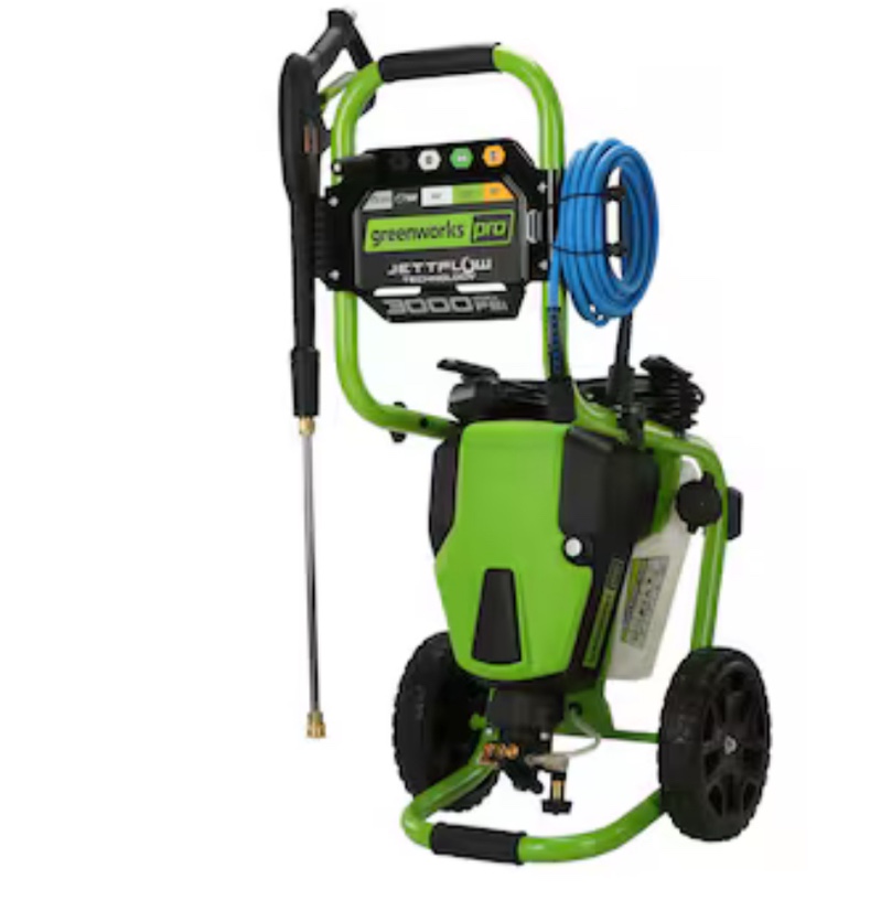 PSI 2-GPM Cold Water Electric Pressure Washer with 5 Spray Tips, Not Greenworks Brand, Similar to Stock Photo! 