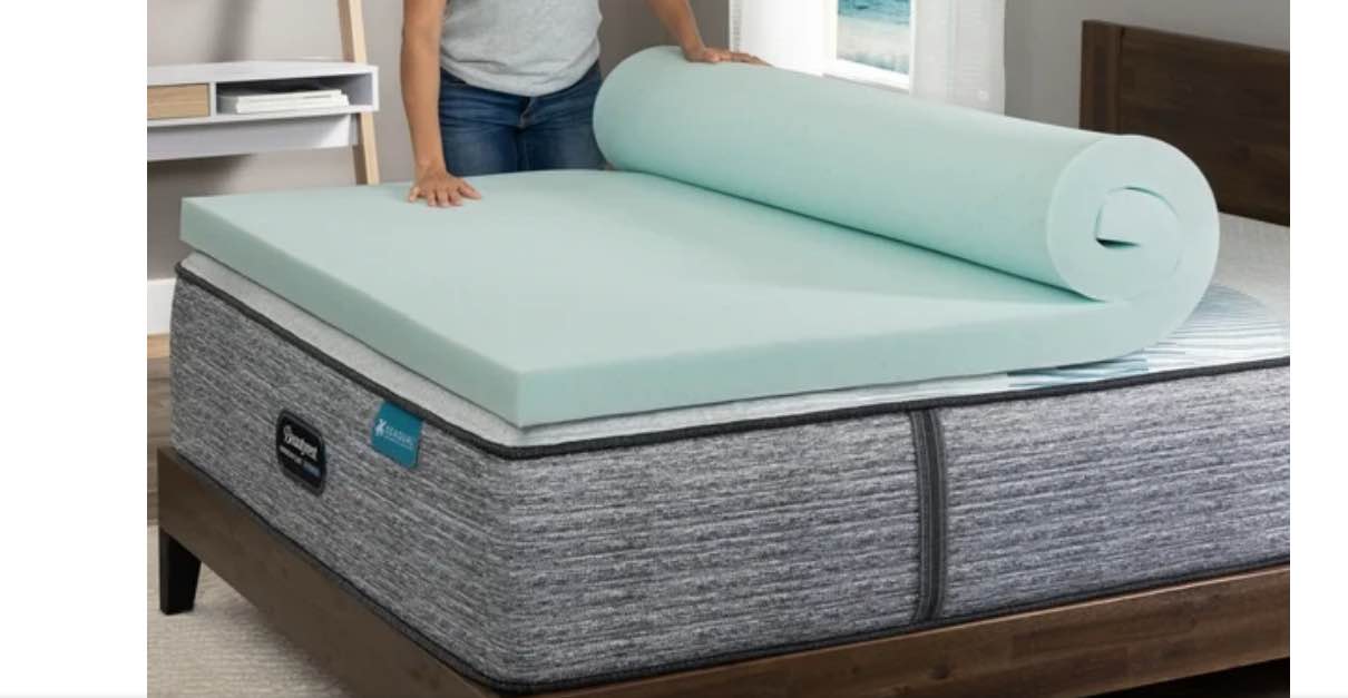 Beautyrest 3" Memory Foam Mattress Topper, Full - Thermagel Deluxe Cooling