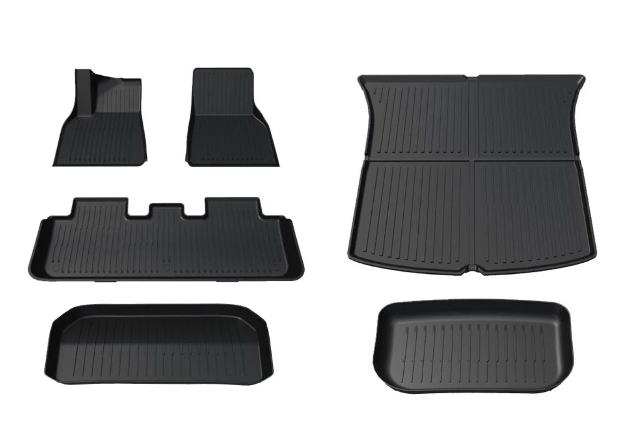 2020-2025 Tesla Model Y Floor Mats Full Set (5 Seater)
