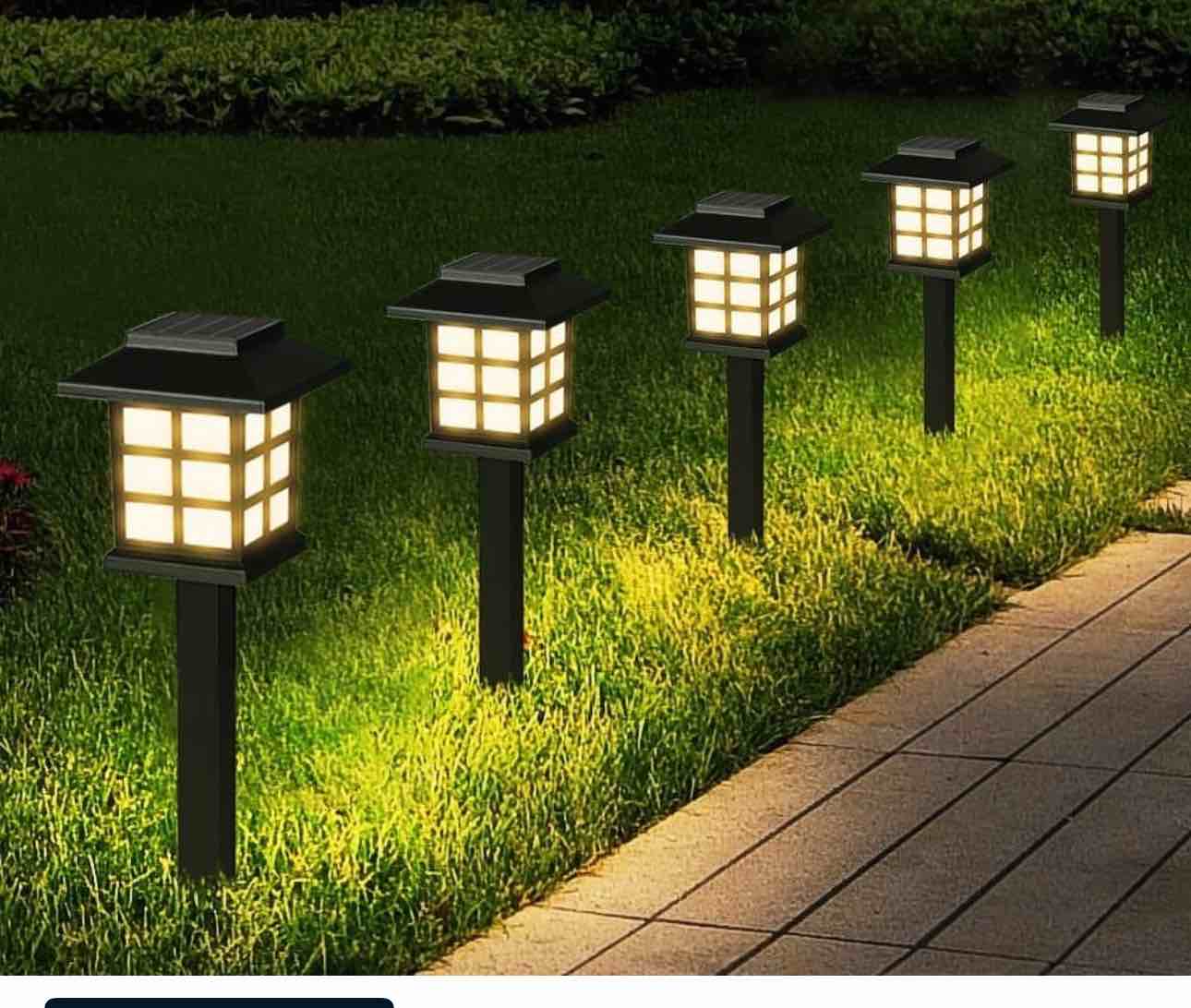 12pcs Garden Waterproof Outdoor Solar Lights for Yard,Landscape,Patio