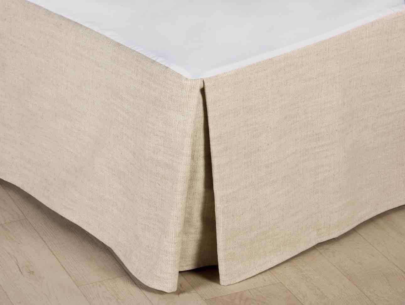 Classic Linen Natural bed skirt different drops