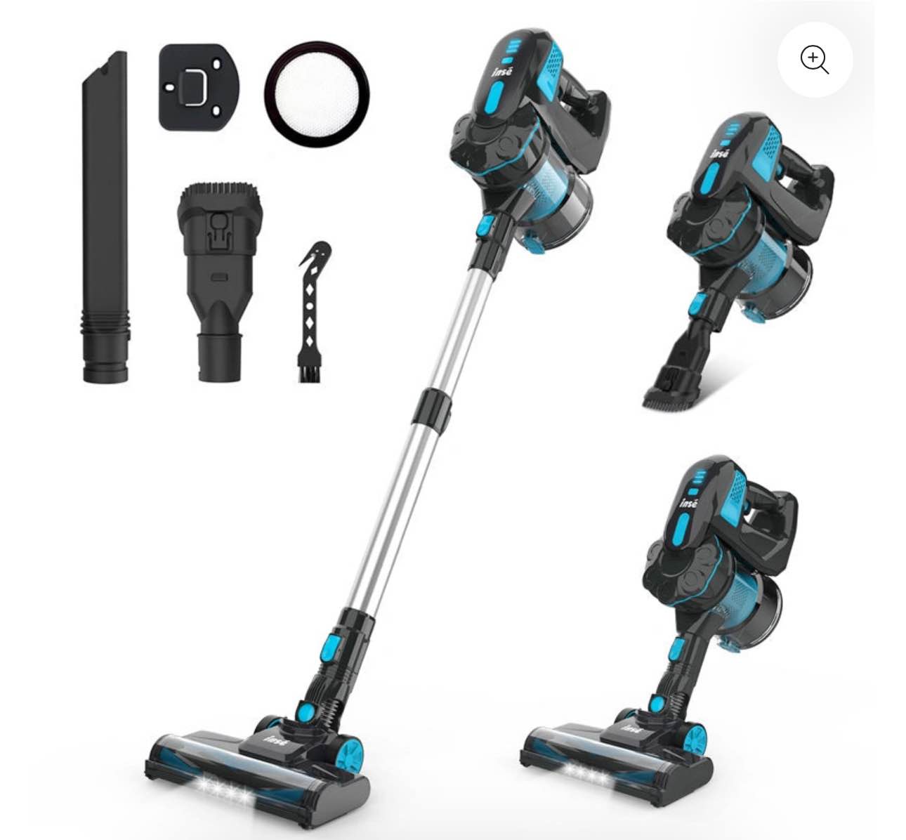 INSE V770 Cordless Vacuum Cleaner 12KPA Suction Power for Harwood Floor Cleaning