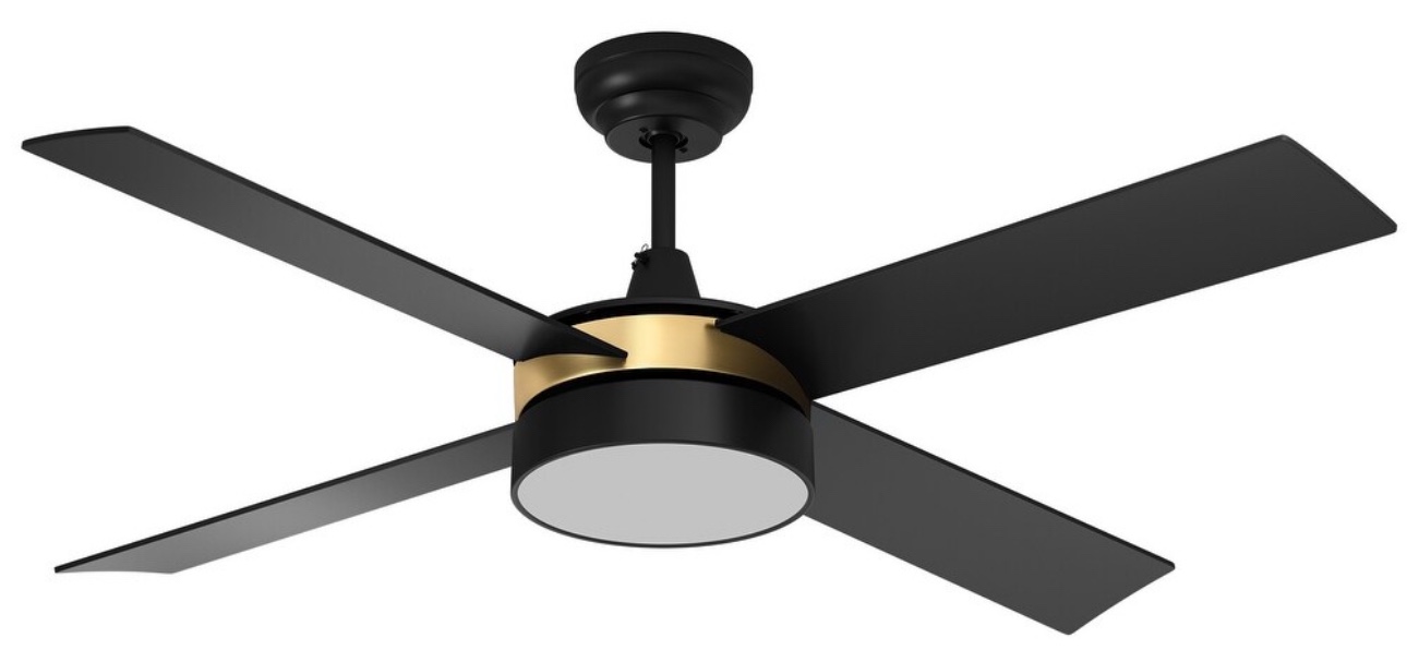Moasis 52-inch 4-Blade Ceiling Fan with LED Light and Remote Control