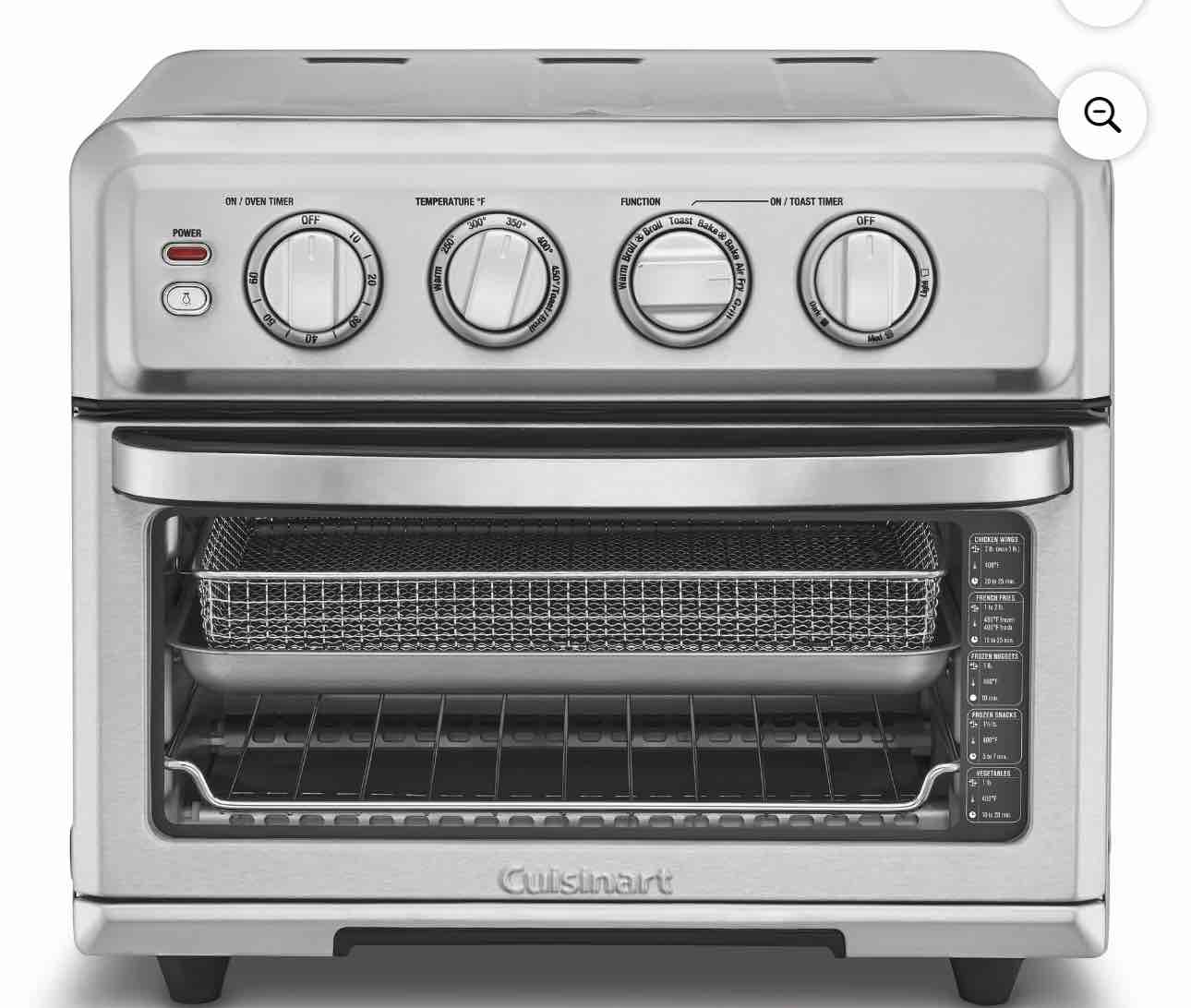 Cuisinart Airfryer Toaster Oven with Grill, Stainless