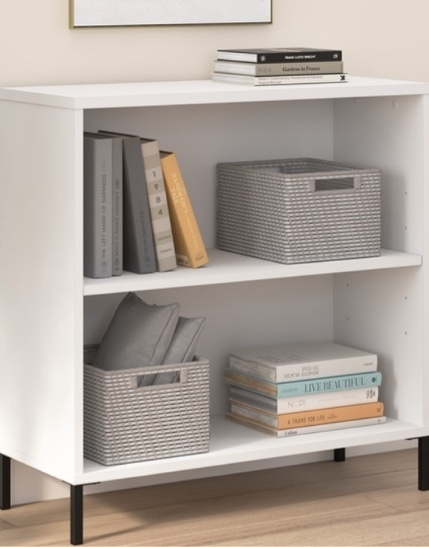 Essence 2 Shelf Bookcase Storage Organizer by Bush Furniture
