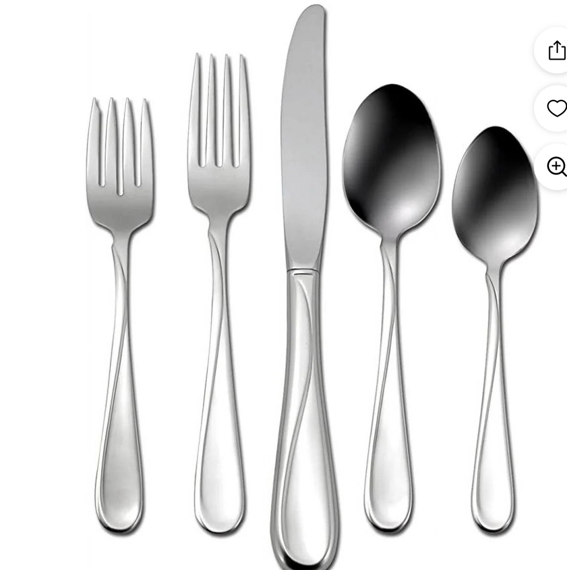 Oneida Flight 65-Piece Stainless-Steel Flatware Set, Service for 12
