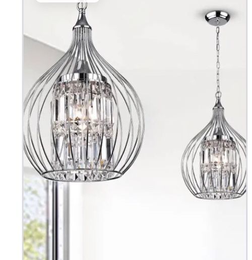 acatia 3 light chrome foyer pendent silver light
