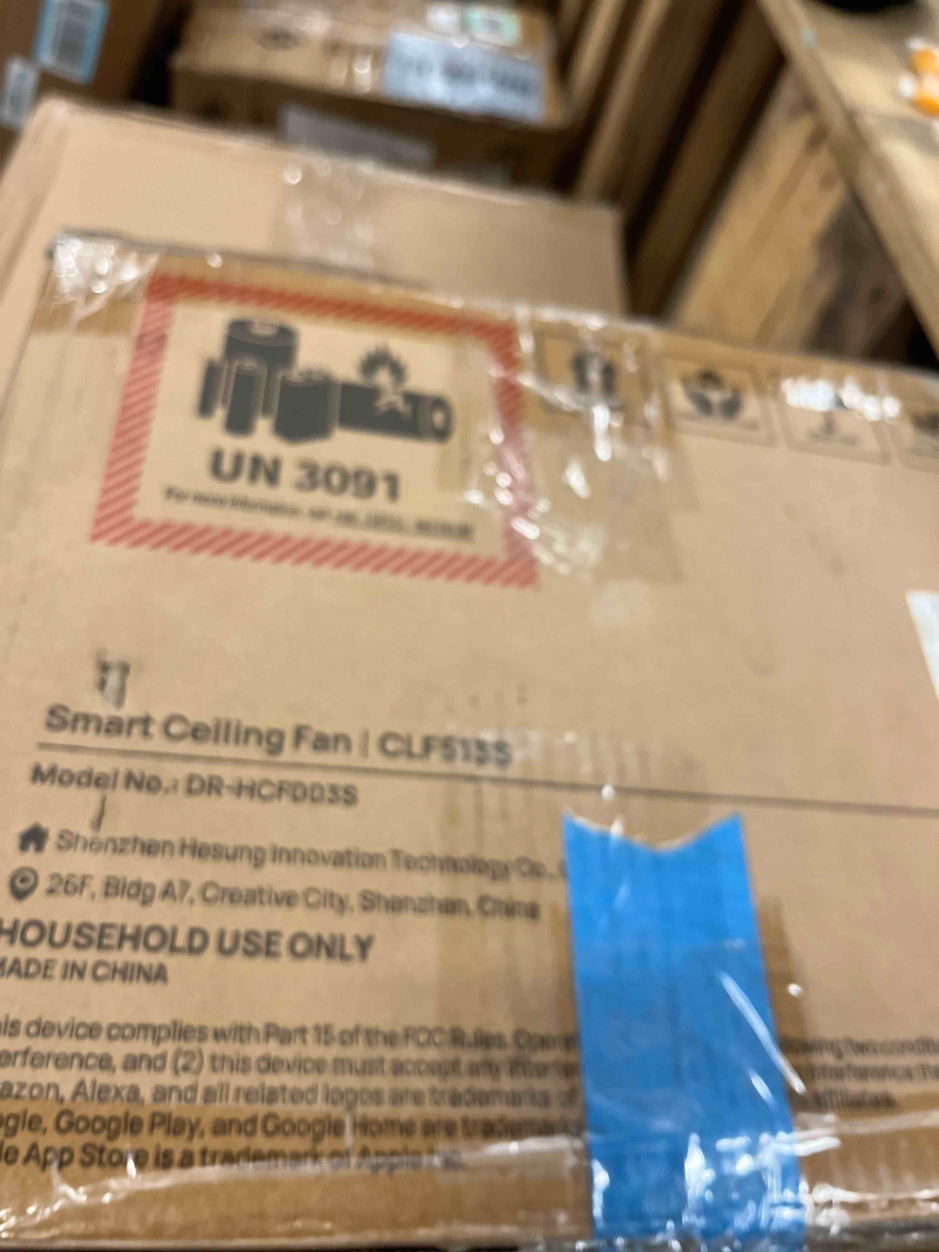 Condition photo showing New/Like New for dreo ceiling fans with lights, 12 speeds & 3 fan modes, quiet dc motor, low profile easy to install, flush mount smart ceiling fan with dimmable led, 12h timer for bedroom, remote, white, 44''