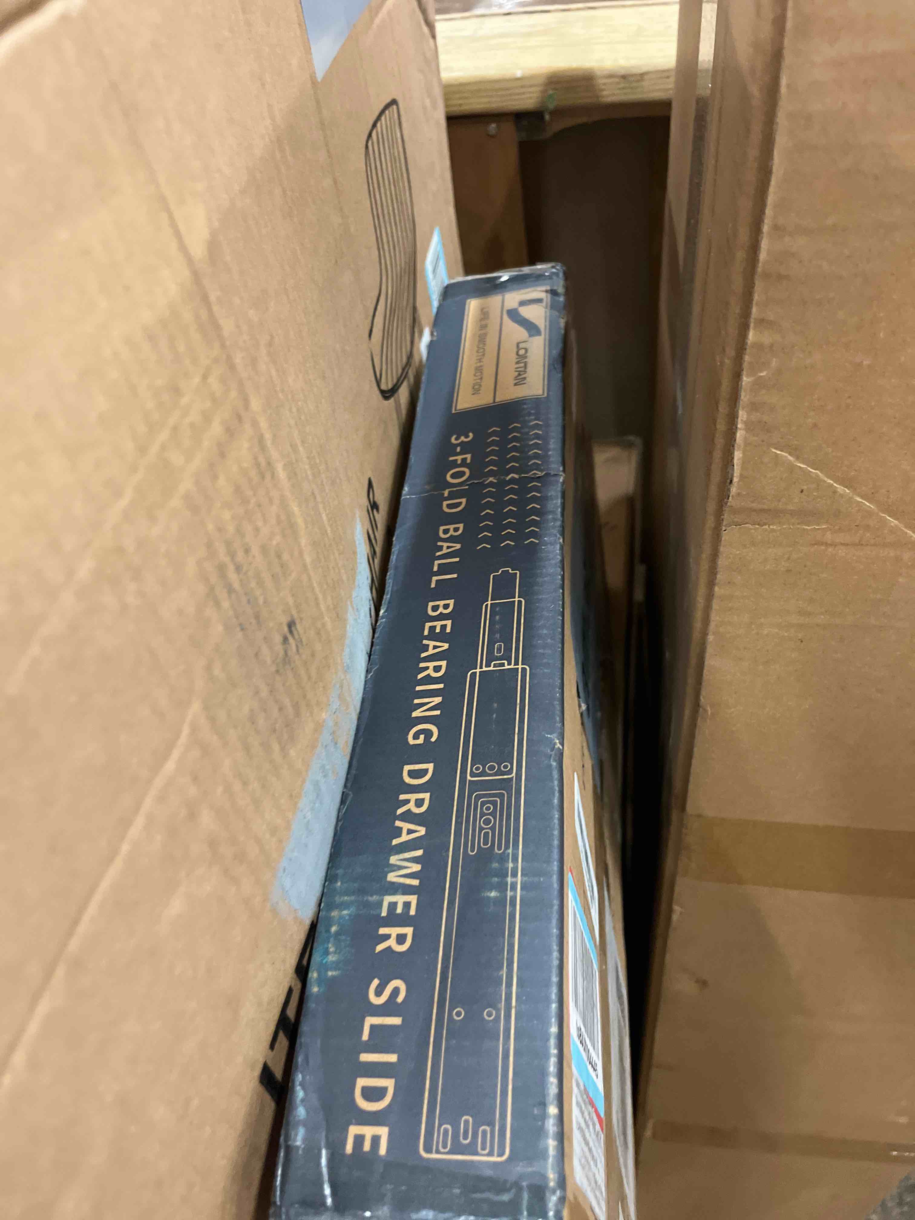 Condition photo showing New/Like New for lontan soft close drawer slides 16 inch 10 pairs - sl4502s3-16 full extension ball bearing 16" cabinet drawer rails heavy duty dresser glides 100lb capacity