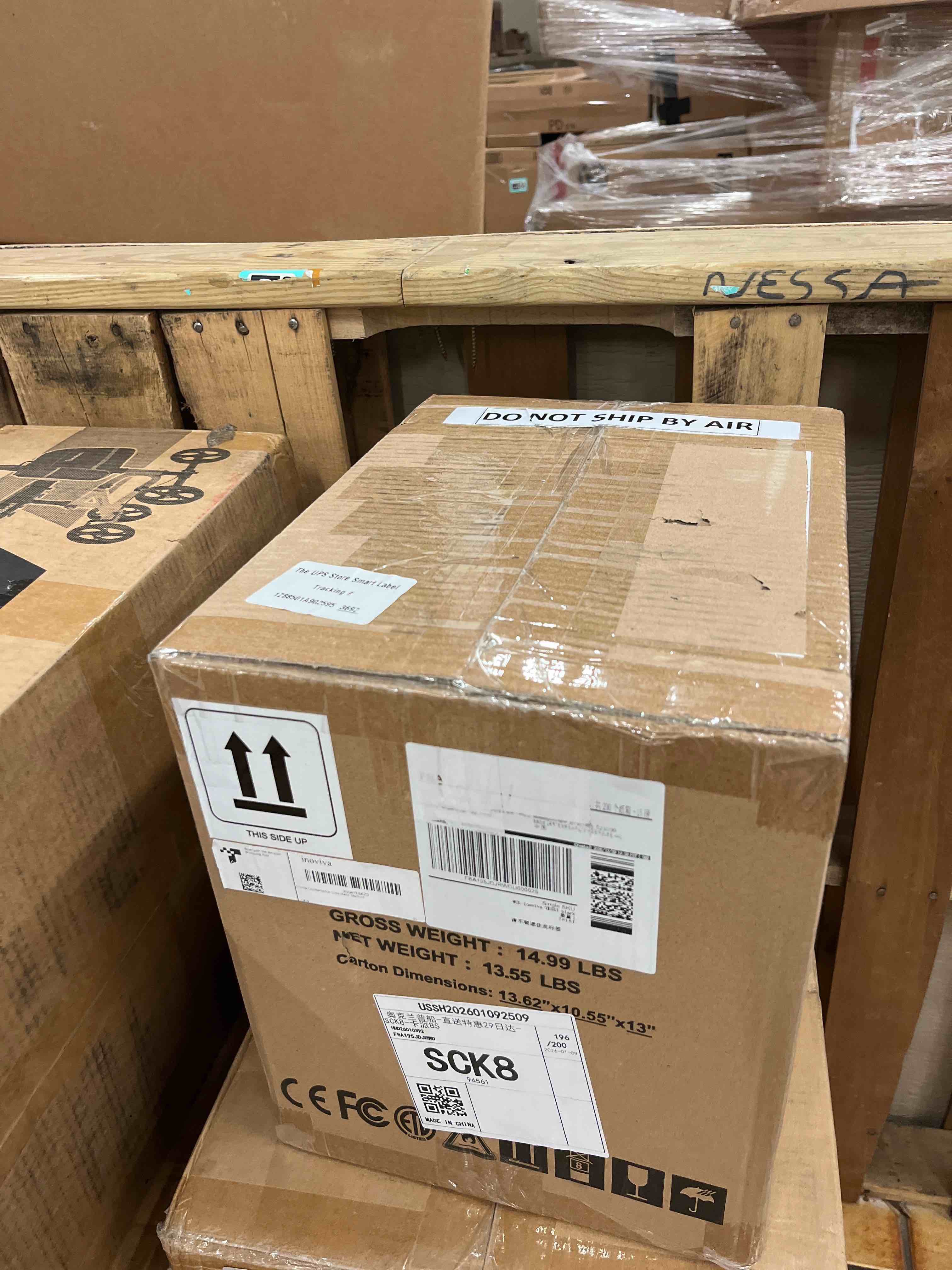 Condition photo showing New/Like New for inoviva portable countertop ice maker, 26.5lbs/24h bullet ice machine, 6 mins fast ice making, 2 ice sizes, self-cleaning, detachable basket, compact ice maker for home, kitchen, office, rv