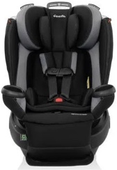 Condition photo showing New/Like New for evenflo revolve360 slim 2-in-1 rotational car seat with quick clean cover (salem black)