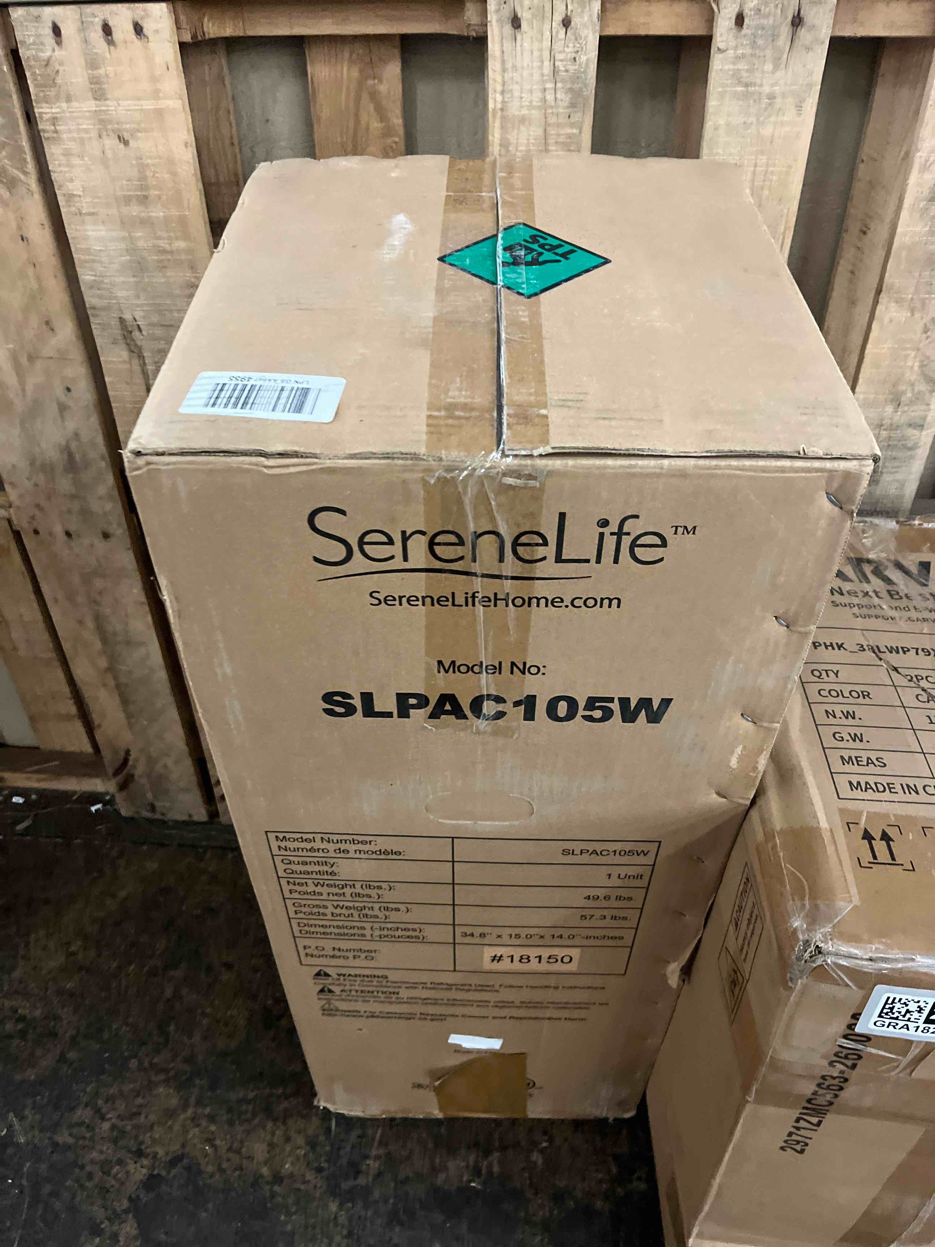 Condition photo showing New/Like New for serenelife small air conditioner portable 10,000 btu with built-in dehumidifier - portable ac unit for rooms up to 450 sq ft - wifi app + remote control, window mount exhaust kit